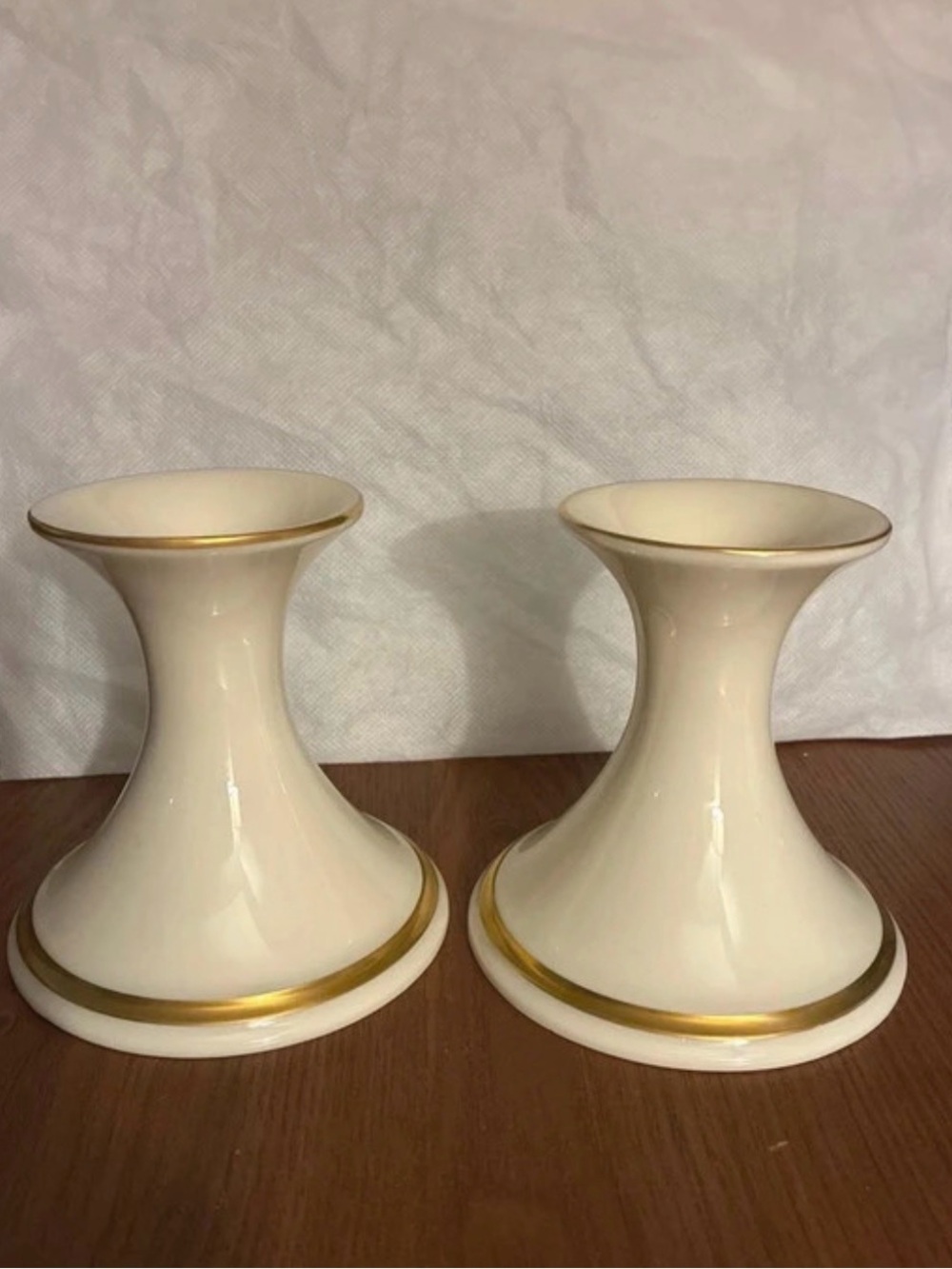 Vintage Lenox Carlton 24kg made in USA NWT candlesticks